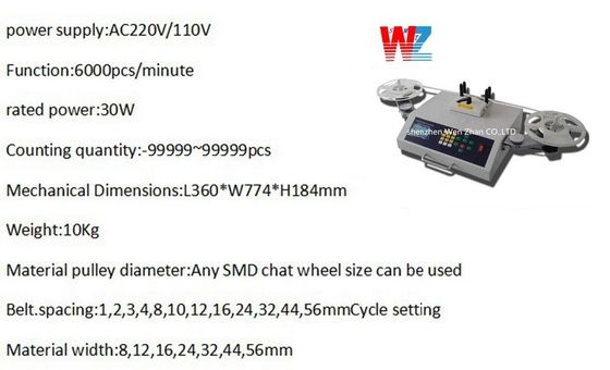 Detecteer lekchip SMD-telmachine met barcodeprinter voor scannen