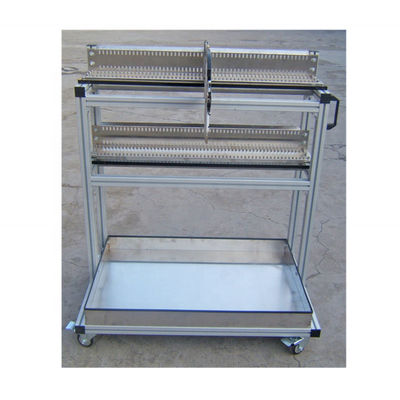 Zilveren opslag SMT voedingswagens SAMSUNG SM voedingswagens 100x70x130cm